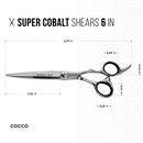 Cocco Super Cobalt Blunt Shear & 6" 29-Tooth Thinner Set