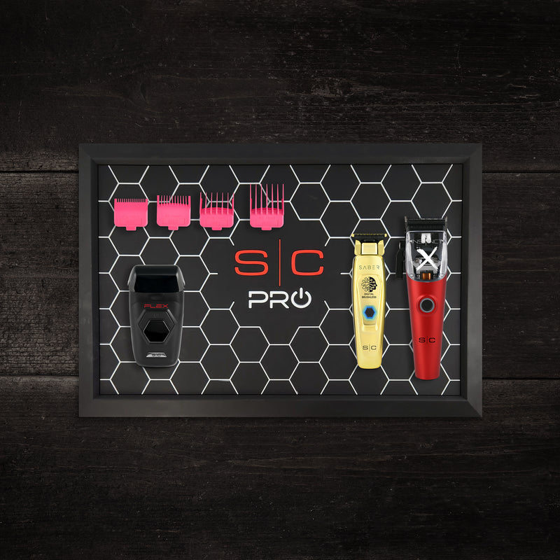 StyleCraft Pro Barber Mat & Station Organizer (SC330B)