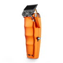 StyleCraft Saber 2 cordless clipper, orange profile with power slot and adjustment screw