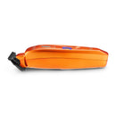 Orange cordless trimmer side profile with black blade and control area