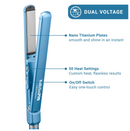 BaBylissPRO Limited Edition Nano Titanium 1.25" Spring Curling Iron & 1" Ultra-Thin Flat Iron Value Set (BNTPP95)
