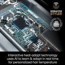 Close-up of GHD Sculpt interactive flat iron heat-adapt circuit board detail