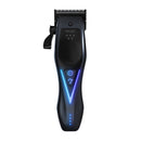 Wahl cordless hair clipper with blue LED switch and black body