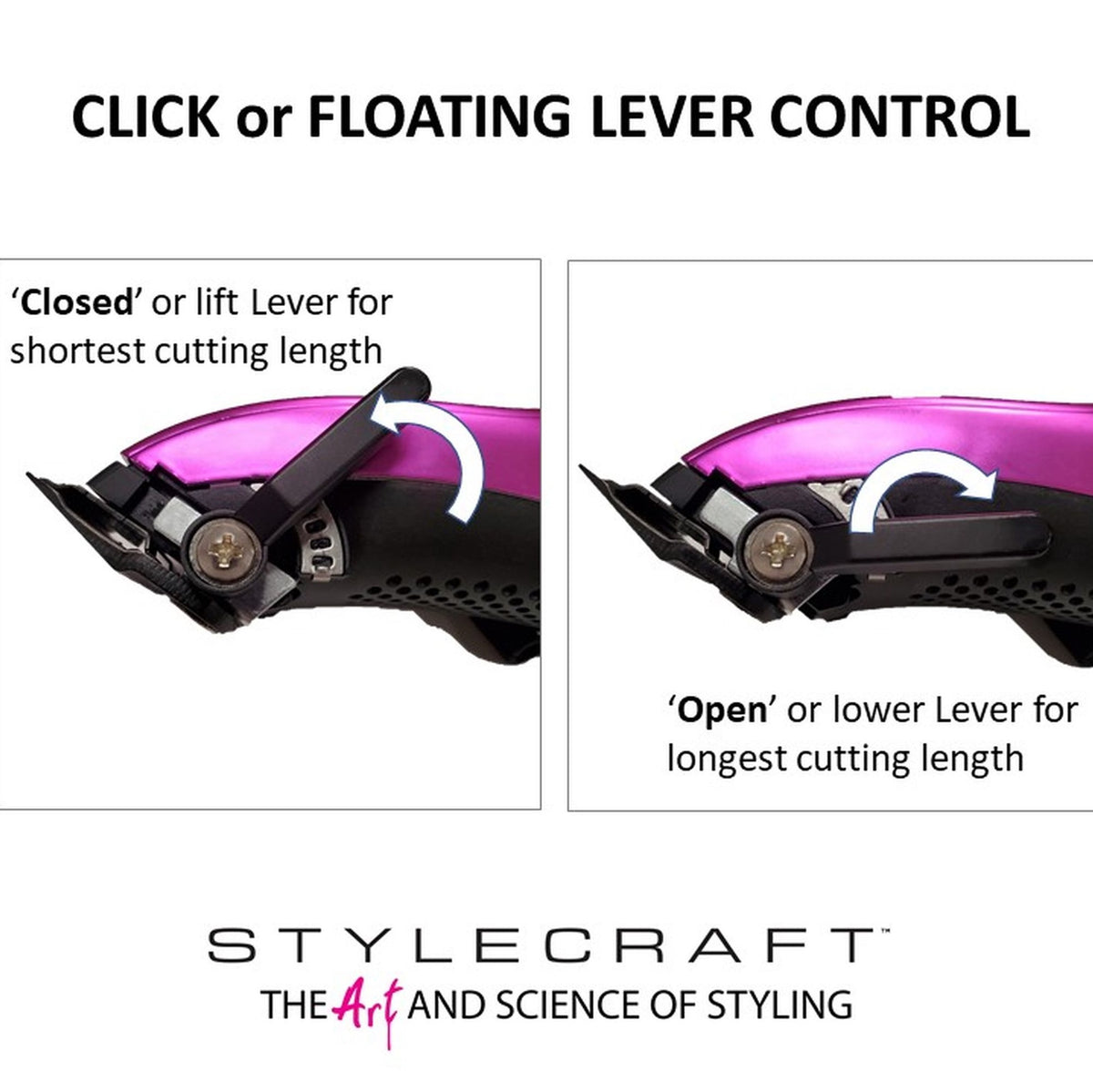 Professional Hair Clippers StyleCraft Rebel SC601 Super-Torque Cordless ...