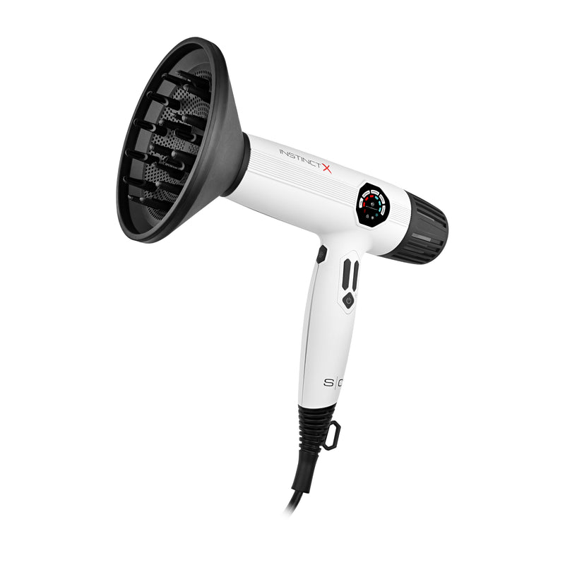 StyleCraft Instinct X Professional Hair Dryer w/ Brushless Motor & Digital Display (SC105B)