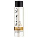 Hydrating shampoo bottle with black cap, Argan & Biotin label