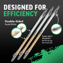 Tomb45 Precision Double Sided Barber Pencil White/Nude (3pk)