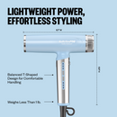 BaBylissPRO Limited Edition Nano Titanium Light Ionic Hair Dryer - Iced Blue (BNTC9200LB) [PRE-ORDER]