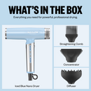 BaBylissPRO Limited Edition Nano Titanium Light Ionic Hair Dryer - Iced Blue (BNTC9200LB) [PRE-ORDER]