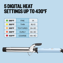 BaBylissPRO Limited Edition Nano Titanium 1 1/4" Extended-Barrel Curling Iron - Iced Blue (BNTW125XLLB)