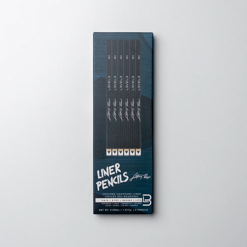 L3VEL3 Liner Pencils 6pc - Black