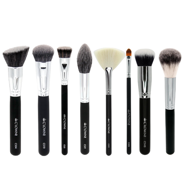 Crown PRO 8pc Makeup Brush Value Set for Face
