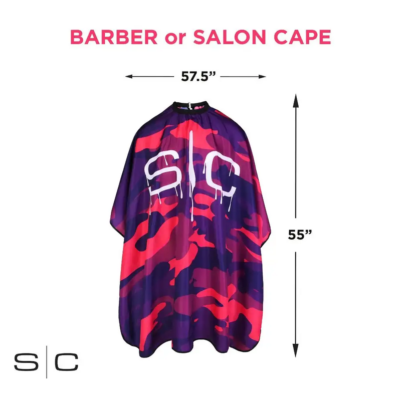 StyleCraft Professional Barber & Stylist Cape - Pink Camo (SC323PK)
