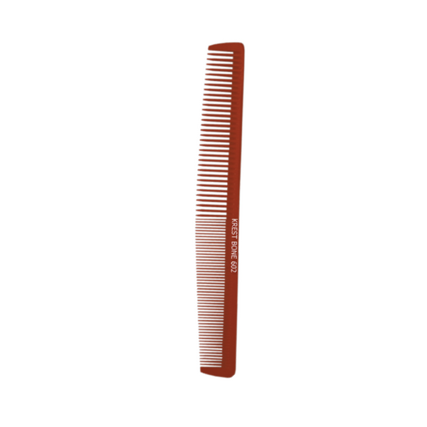 Krest Heat-Resistant 7 1/4" Dual-Tapering Barber Bone Comb (BO602)