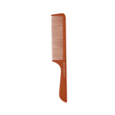 Krest Heat Resistant 8 3/4" Ridged Feathered Handle Fine Teeth Bone Comb (BO615)