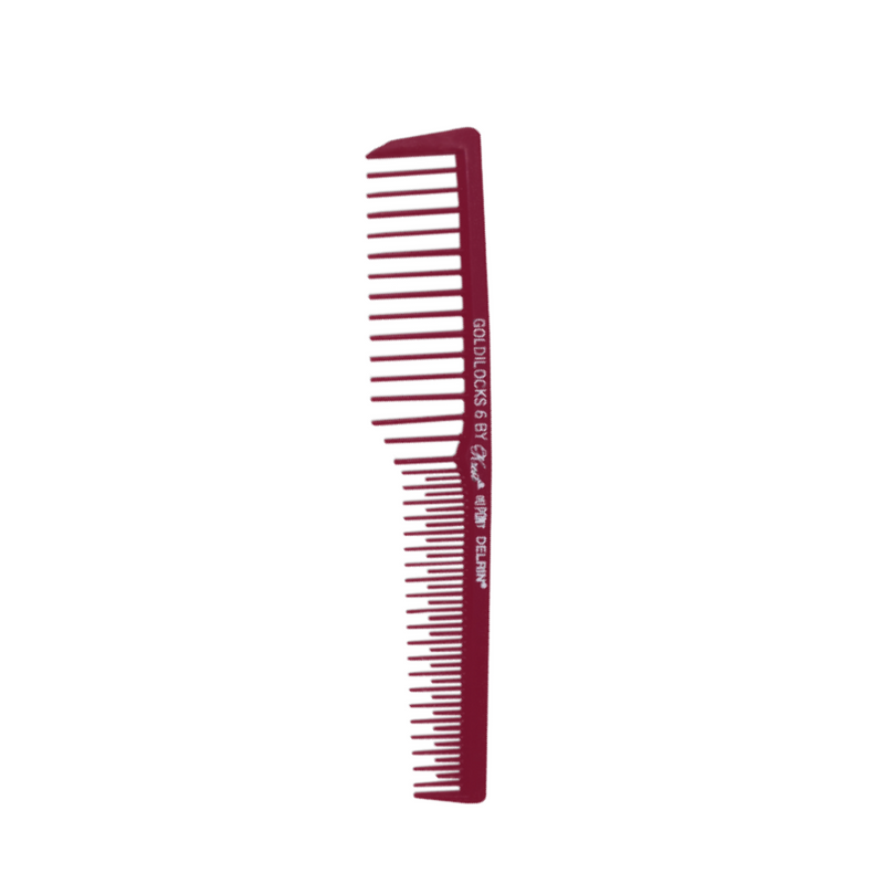 Krest Goldilocks Heat Resistant 7" Space Tooth Vent Burgundy Comb (G6)
