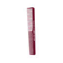 Krest Goldilocks Heat Resistant 7" Space Tooth/Fine Tooth Burgundy  Styling Comb (G17)