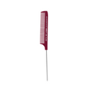 Krest Goldilocks Heat Resistant 8 1/2" Perm Pin Burgundy Tail Comb w/ Extra Fine Teeth (G56)