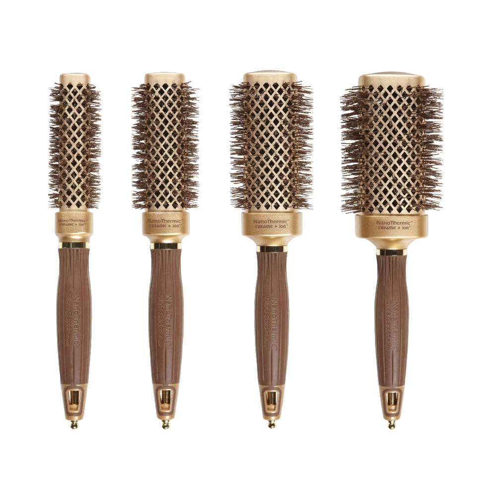 Olivia Garden NanoThermic Ceramic + Ion Shaper Square Brush Collection