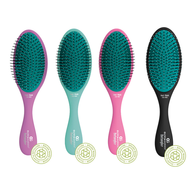 Olivia Garden Recycled OG Detangling Brush Collection for Medium-Thick Hair (OGD-M)