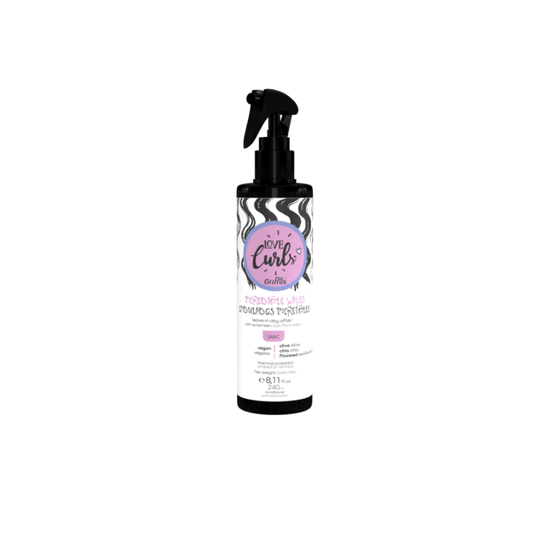 Griffus Love Curls Incredible Waves 2ABC Leave-In Thermal Protector Spray (240ml/8.11oz)