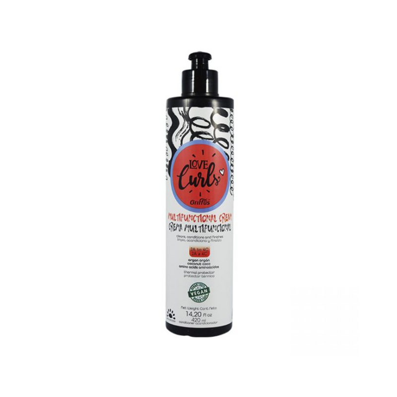 Griffus Love Curls Multifunctional 2A to 4C Conditioning & Finishing Cream (420ml/14.20oz)