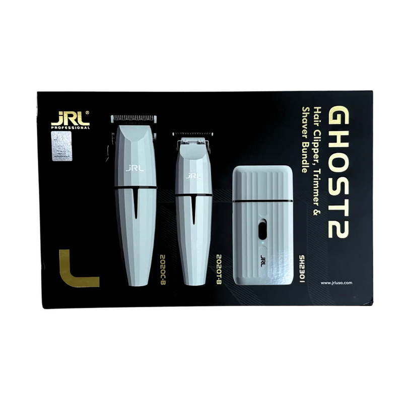 JRL Professional Ghost Clipper, Trimmer & Foil Shaver Collection + 2 Charging Bases (GH2401-2)