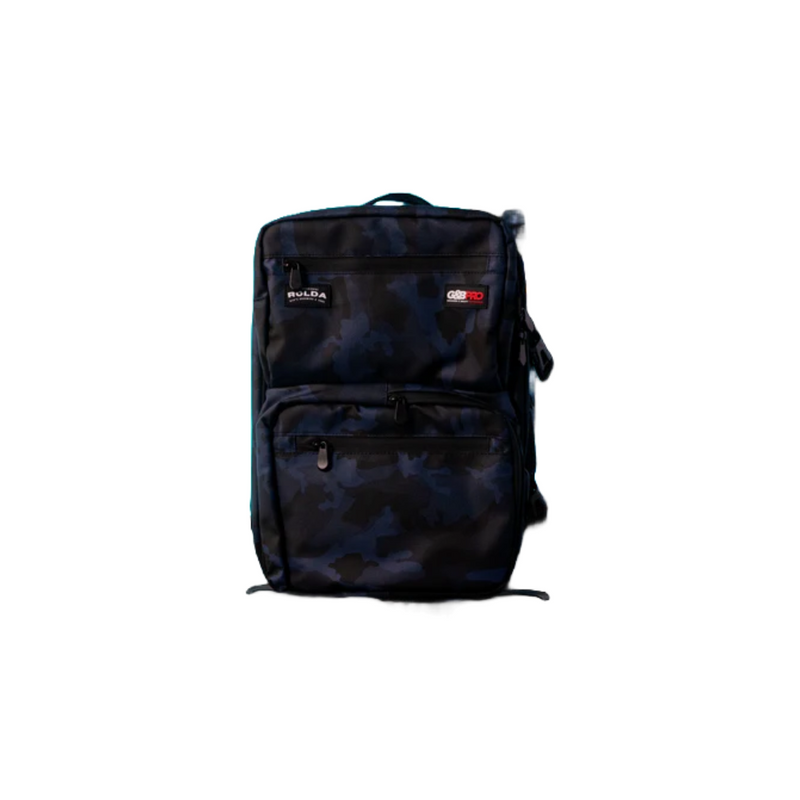 Rolda Blue Camo Mobile Station Mid-Size Barber Backpack w/ Black Zippers (223120)