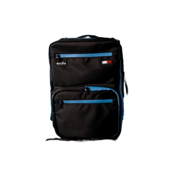 Rolda Black Mobile Station Full Size Barber Backpack w/ Dynamic Blue Zippers