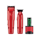 BaBylissPRO FXONE LO-PROFX Clipper & Trimmer Combo Set - Matte Red (FX129MRPK)