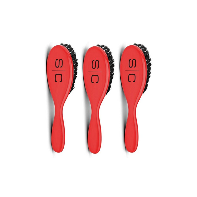StyleCraft The Fresh Cut Fade Barber Brush - 3pk