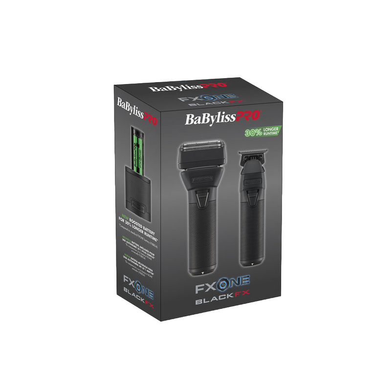 BaBylissPRO FXONE BlackFX Trimmer & Double Foil Shaver Set (FX1FSTMBPK) [PRE-ORDER]