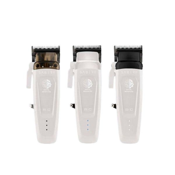 StyleCraft Limited Edition Saber II Cordless Digital Brushless Motor Clipper - White (SC619)