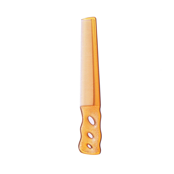 YS Park 231 Short Hair Design Small 6.5" Barber Comb - Camel