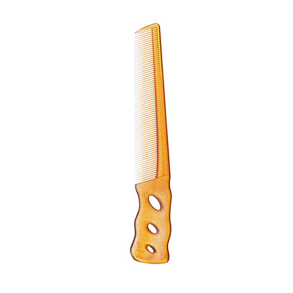 YS Park 235 Short Hair Design 6.5" Handle Comb - Camel
