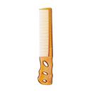YS Park 236 Short Hair Design Large Handle 6.6" Barber Comb - Camel