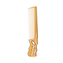 YS Park 238 Short Hair Design 6.6" Comb with Angled Handle - Camel