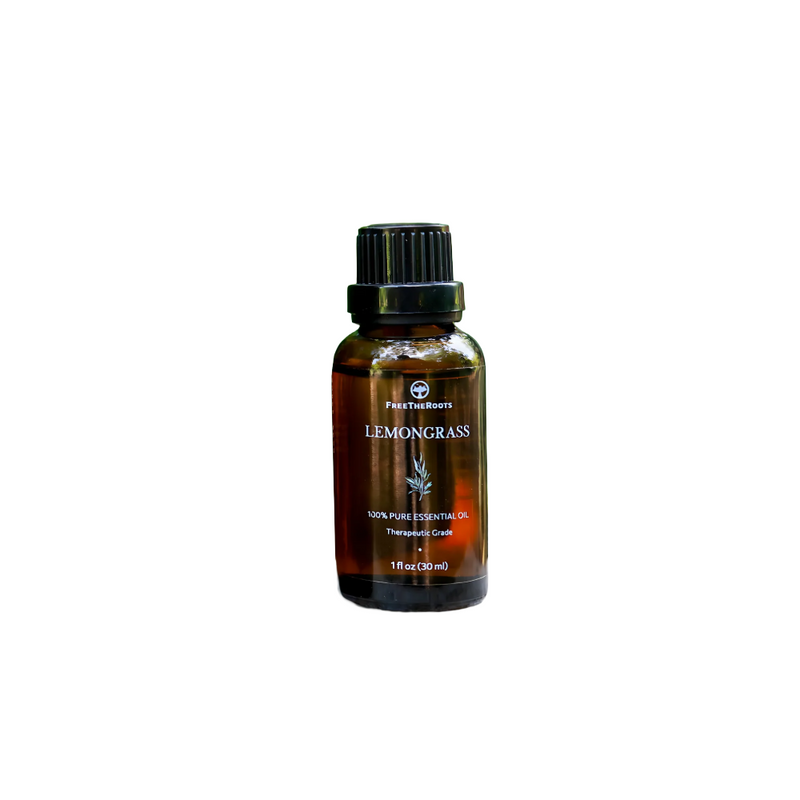 FreeTheRoots Vegan & Cruelty-Free 100% Pure Organic Lemongrass Essential Oil (30ml/1oz)