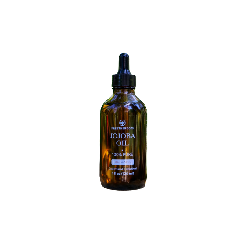 FreeTheRoots Vegan & Cruelty-Free 100% Pure Cold-Pressed Organic Jojoba Oil (120ml/4oz)