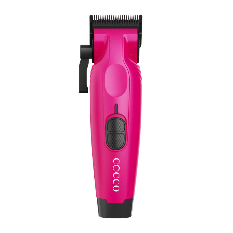 Cocco Hyper Veloce Pro Cordless Clipper w/ Digital Gap Ambassador Graphene Taper Blade + Charging Stand - Limited Edition Pink (CHVPC-PINK)