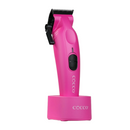 Cocco Hyper Veloce Pro Cordless Clipper w/ Digital Gap Ambassador Graphene Taper Blade + Charging Stand - Limited Edition Pink (CHVPC-PINK)
