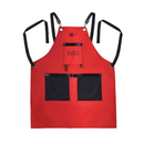 StyleCraft Professional Heavy Weight Waterproof Red/Black Barber/Salon Hair Cutting Apron (SC315R)