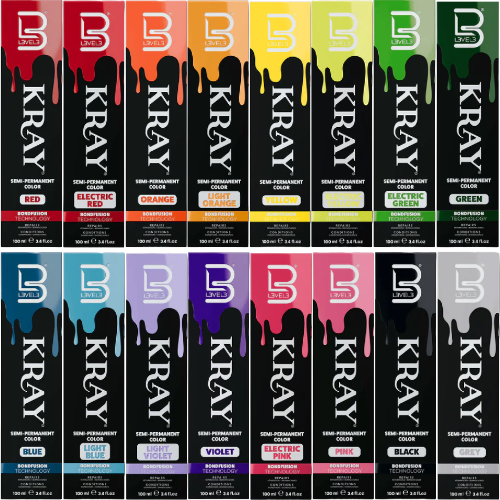 L3VEL3 Kray Semi-Permanent Hair Color (100ml/3.4oz) [Choose Color]