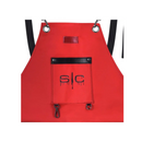 StyleCraft Professional Heavy Weight Waterproof Red/Black Barber/Salon Hair Cutting Apron (SC315R)