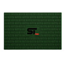 Non-slip barber station mat, green with embossed SUPREME pattern and S1 PRO logo