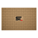 Non-slip barber station mat, sand with embossed SUPREME pattern and S1 PRO logo