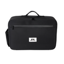 Black JRL Pro travel bag with top handle, front zipper pocket, and shoulder strap