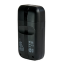 Electric foil shaver in matte black, angled back view with small vent holes