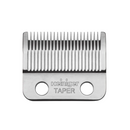 Heiniger Tauro taper blade attachment with fine comb teeth on stainless steel