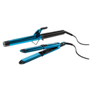 BaBylissPRO styling set with blue and black flat iron and curling iron
